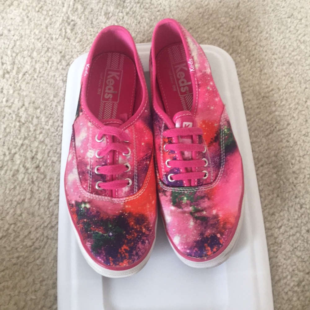 Pink Galaxy print shoes